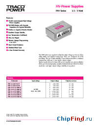 Datasheet PHV12-0.5K1000N manufacturer Traco